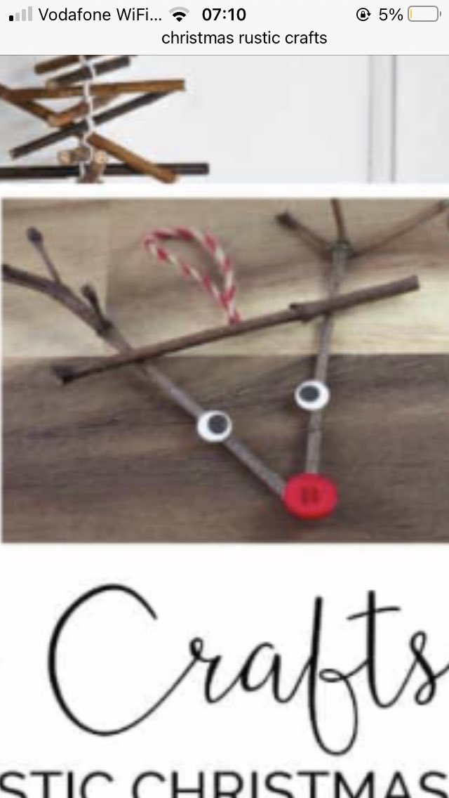 ynteresas's tweet photo. Hoping to use twigs to make our own Rudolf ! May not turn out quite like this ! Will share results later ! Nursery fun at Christmas time https://t.co/V38rMt0Cj8