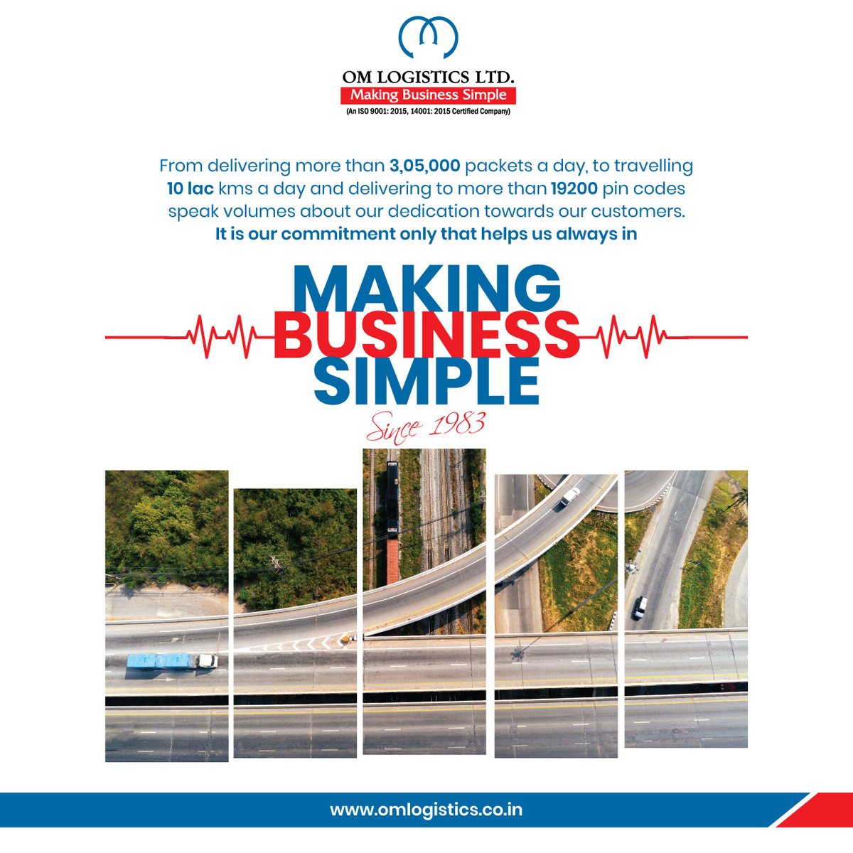 OmGroupOfficial's tweet photo. We, at Om Logistics, have been ensuring to deliver on time, smooth cargo movement, and helping businesses to move forward. In other words, we've been making business simple since 1983 and still going strong!
Connect with us at omgroup@omlogistics.co.in
#omlogistics #omgroup https://t.co/xNF41NAABt