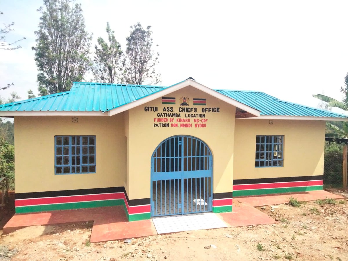 TabbyKanyungu's tweet photo. This is one of An Assistant Chief's office in Kiharu. Show us what your Mp has done. Ndindi Nyoro is in the top league
#MpChallenge https://t.co/98Q6JYFgNI
