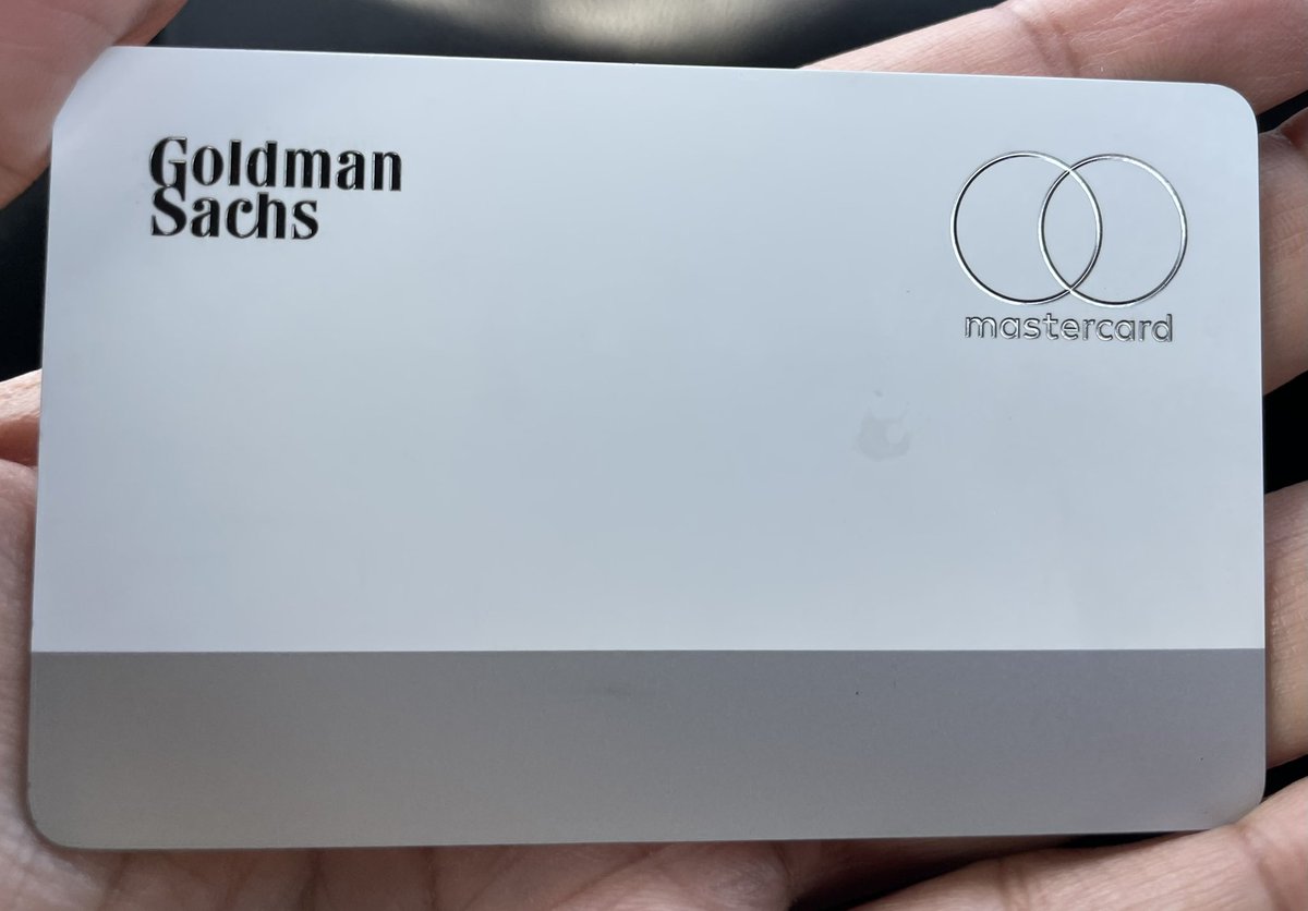 amrishrau's tweet photo. Power of the brand. Apple Card has Goldman Sachs and MasterCard giving up their revered brand colours. Just to be on the Apple partnership https://t.co/gZlviIyOOr
