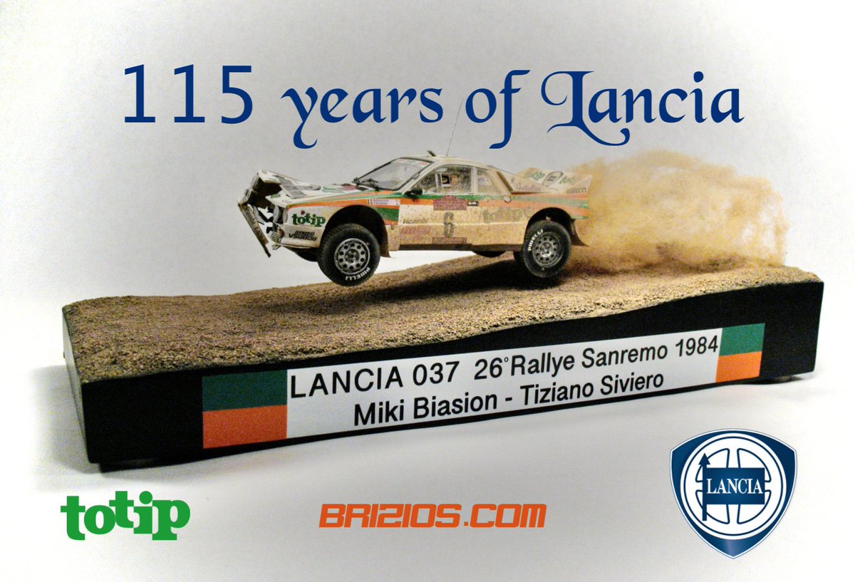 Briziosdotcom's tweet image. Lancia 1906-2021 @Briziosdotcom @hasegawa_model @MikiBiasion1 @LanciaAuto @OfficialWRC @RallySanremo @Lancia037 @TeamAbarth @LanciaCarClub @lancia_club_jp