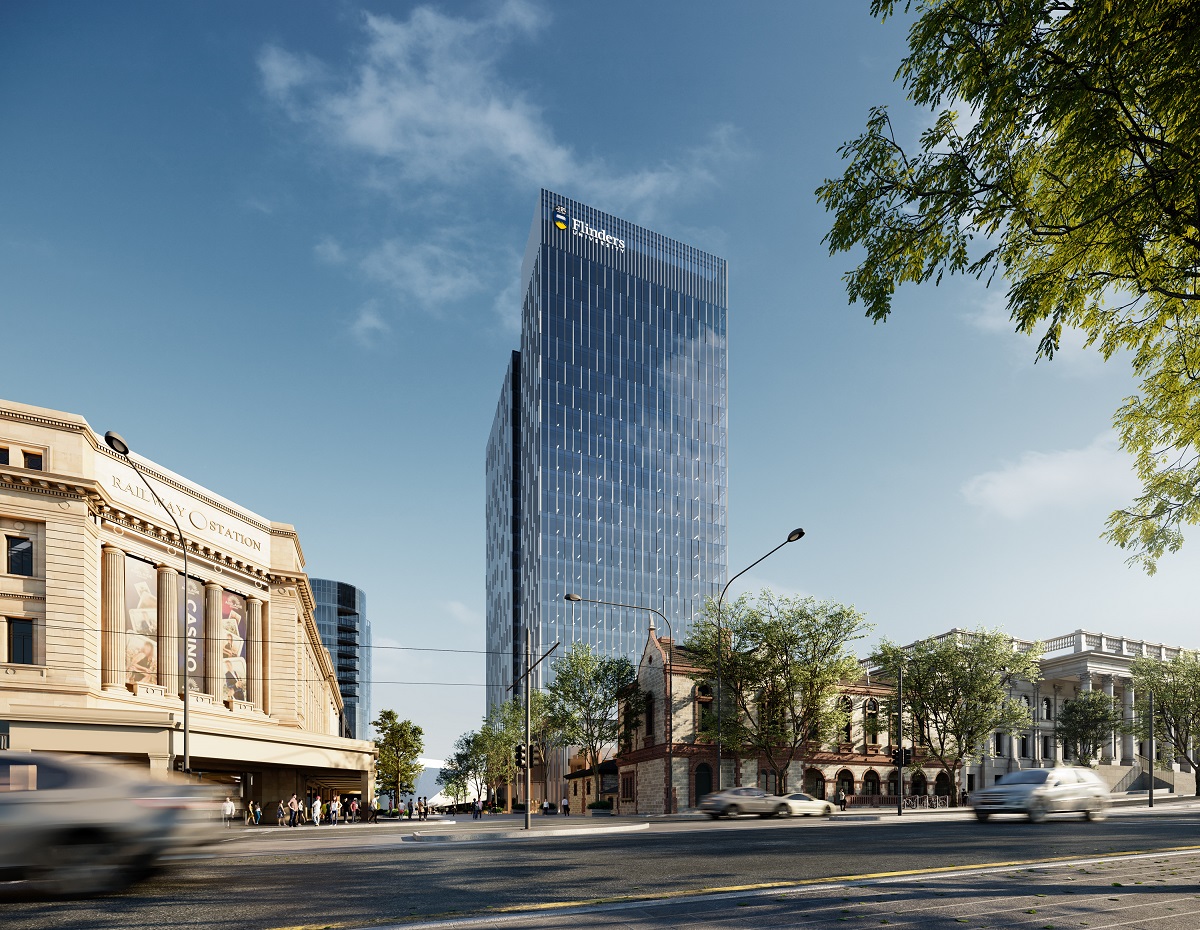 Flinders's tweet photo. We're moving to North Tce! We're very pleased to announce our brand new city campus - Flinders at Festival Plaza in the heart of the Riverbank precinct! Read more about our new move here 👉 https://t.co/LKrFG6vkYn https://t.co/FpXmK3XS8E
