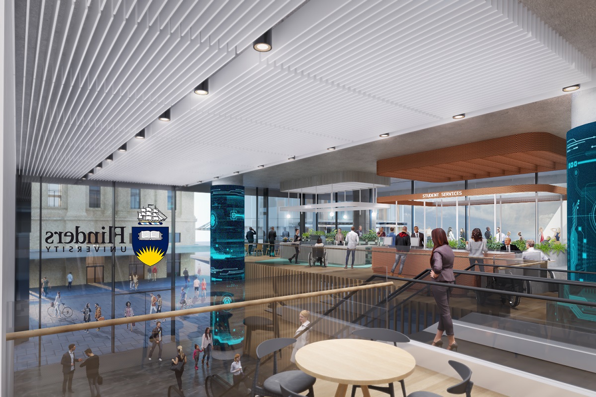 Flinders's tweet photo. We're moving to North Tce! We're very pleased to announce our brand new city campus - Flinders at Festival Plaza in the heart of the Riverbank precinct! Read more about our new move here 👉 https://t.co/LKrFG6vkYn https://t.co/FpXmK3XS8E