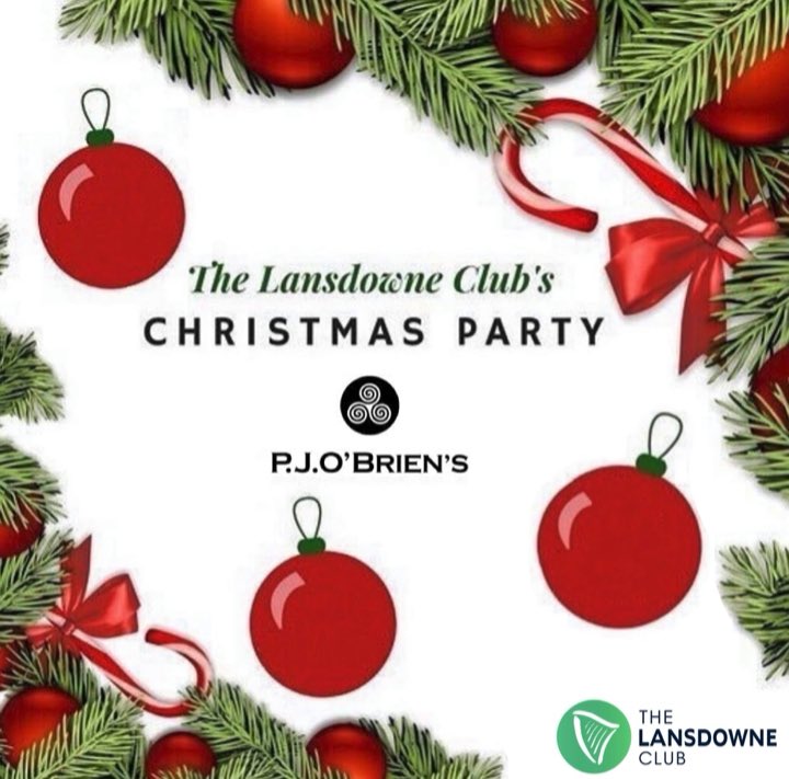 Be sure to pop into <a href="/pjobriens/">P.J.O'Brien's</a> Thursday (2nd Dec) for a drink, to celebrate a reflective year for the everyone. .

AGM: 5:00pm
Drinks: 6:00pm

#LDCSydney #Christmas #Irish #Diaspora #IrishInAustralia #AGM #Drinks #IrishAbroad #IrishAroundSydney #GoToIrelandOz #SillySeason #Sydney