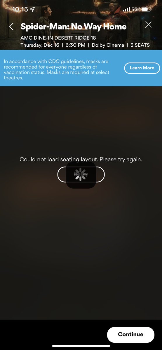 Petejones87's tweet photo. Thanks @AMCTheatres your app wouldn’t allow me to get tickets and then kicked me out of the queue when I was one of the first ones!!!! https://t.co/vZPp342Fib