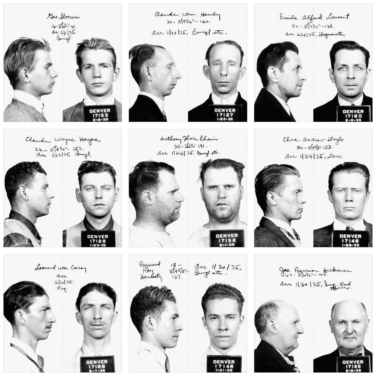 CrimeBlocks's tweet image. Some from the new 1935 DENVER series now available: opensea.io/collection/cri… @opensea 
#NFT #NFTs #NFTdrop #OpenSeaNFT #crime #truecrime