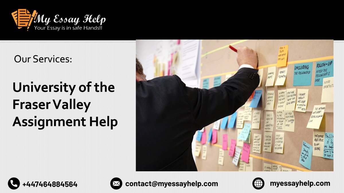 MyEssayHelp2's tweet image. My Essay Help provides University of the Fraser Valley Assignment Help at an affordable price. My Essay Help is the one-stop destination for the required help for writing any type of assignment online.

#assignmenthelp 
#assignmentexperts
#myessayhelp