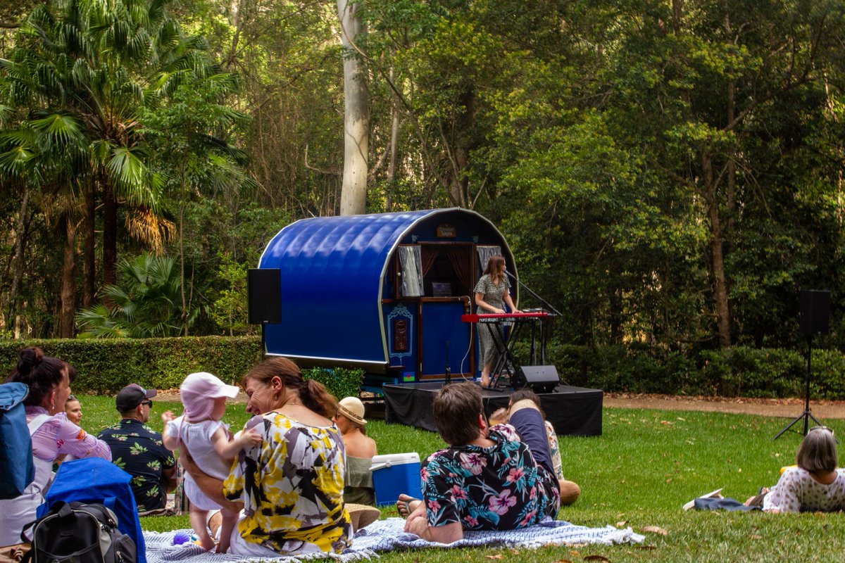 ThePlanting's tweet photo. The gorgeous Troubadour Wagon comes up to Woodfordia to act as our stage nearest to Lake Gkula! From folky tunes & gritty blues to reggae vibes & sweet pop sounds, discover something different at each event. Find the Troubadour Wagons crew with us at #Bushtime Dec 27th - Jan 1st. https://t.co/sX5nuuA0JX
