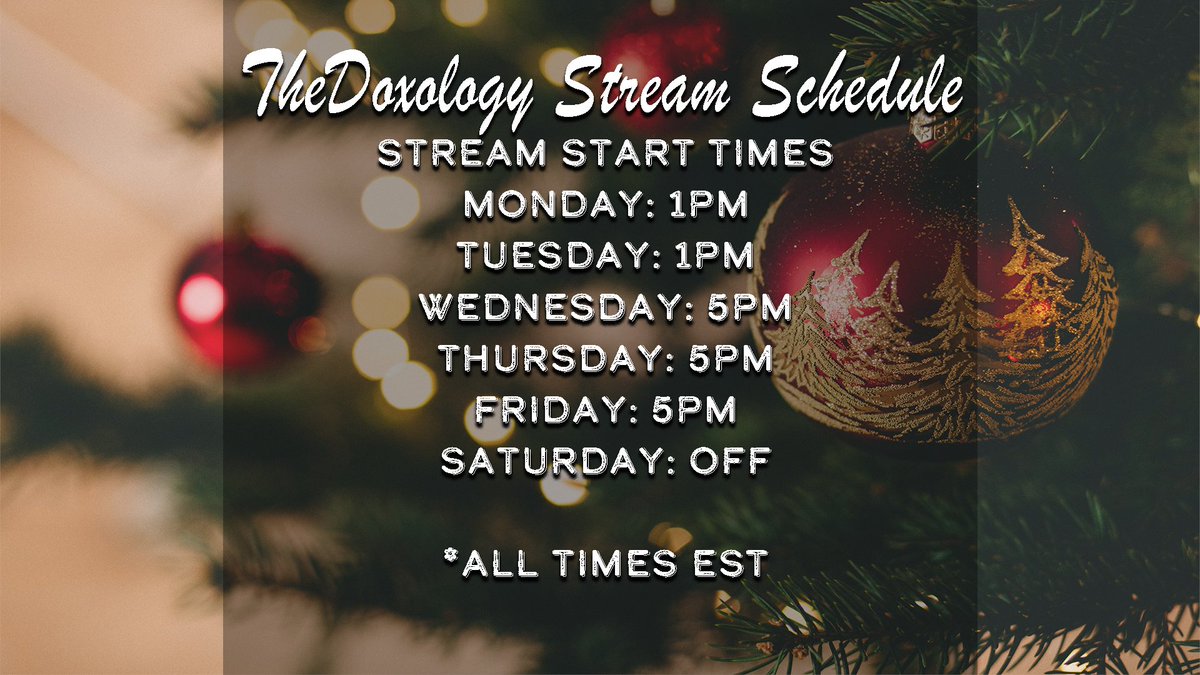 KyleVatt's tweet photo. This weeks Stream Schedule Start Times!
#Eskitit https://t.co/tDPblpIAUE