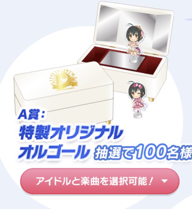 アイドルマスターシンデレラガールズ 10th 抽選A賞限定 オルゴール アイドルマスターシンデレラガールズ 10th 抽選A賞限定 オルゴール