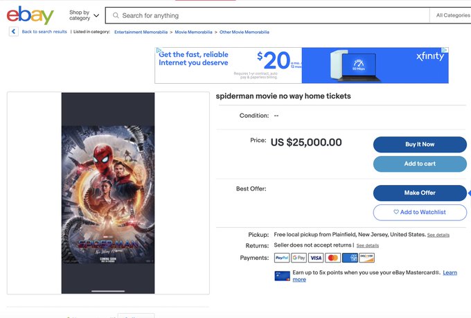 Harga tiket spider man no way home