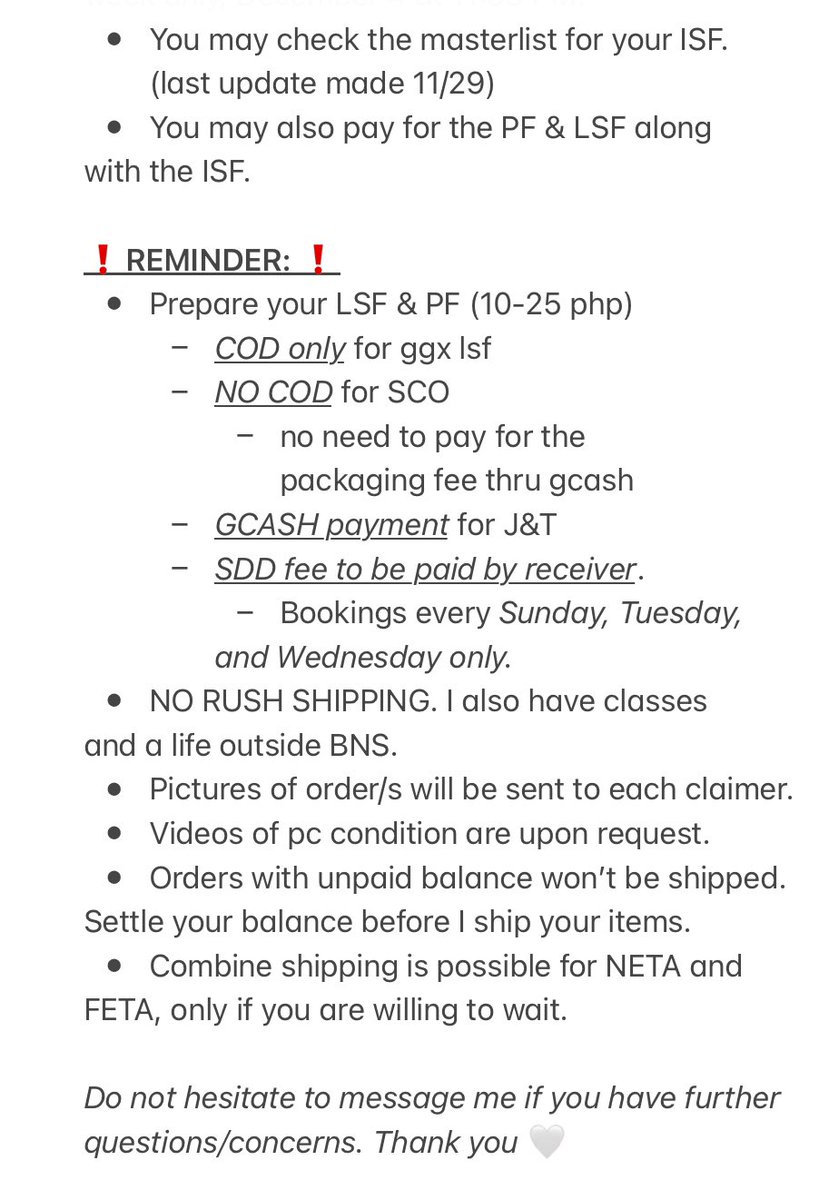 00zhaul's tweet photo. ꕀ #AISA_UD

Updates regarding the following:
— TBZ Claims batch 2-4 under NETA
— ISF notice for Nov claims batch 1-3 under FETA
— ISF amount &amp; DOP for the ISF https://t.co/VJXSmPvBwo