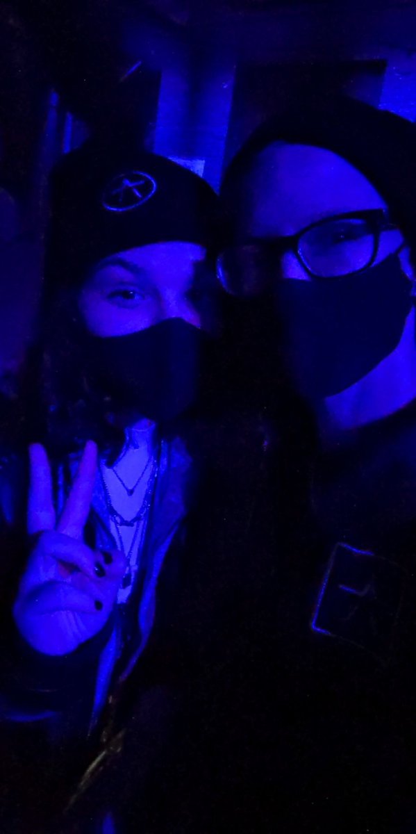 13thWhisper's tweet photo. Took @cheridinn to her first and my third @starsetonline demonstration tonight. It was everything I needed 😭😍. From the VIP, to petting Ernie and the whole concert. Can't wait to see you again. 💙 https://t.co/jK7T329WXu