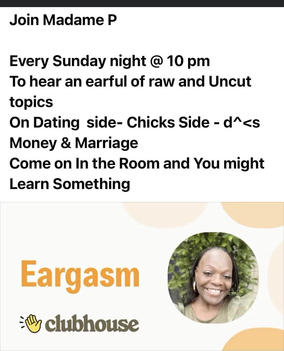 YeahaISaidit's tweet photo. Every Sunday nite @10pm Download The https://t.co/sySlKMgGAo app it raw and Uncut relationship adult discussion Today’s topic Trust issues would u date a person with trust issues https://t.co/PQnOB7NSlJ