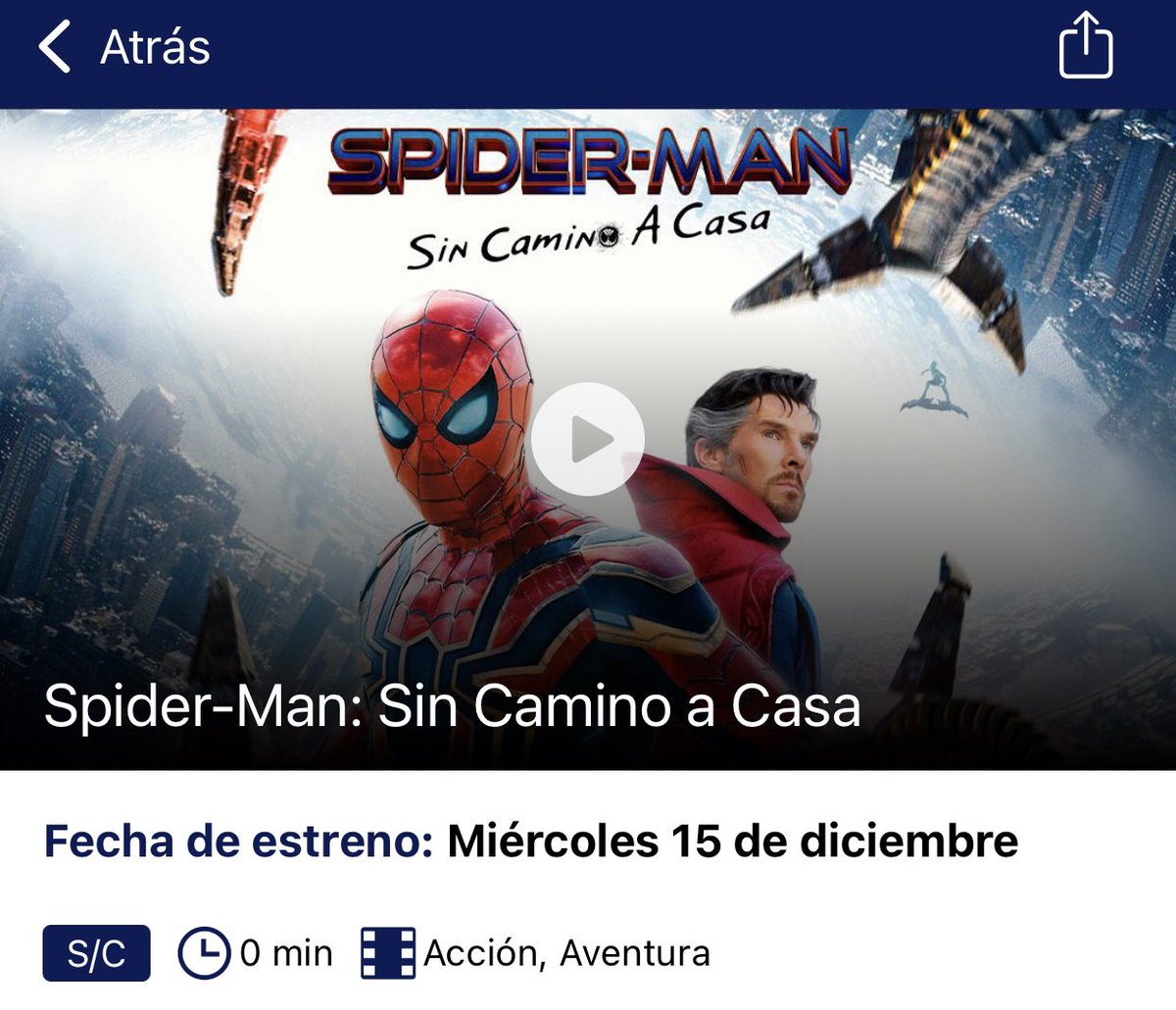 TheMikeHunter1's tweet photo. @Cinepolis arreglen su app no deja comprar los boletos desde antes .. y esperemos que su caída ya esté arreglada pasando las 12 .. confirmen si también tienen problemas #SpiderManNoWayHome #Cinepolis https://t.co/cMVfxHZnjl