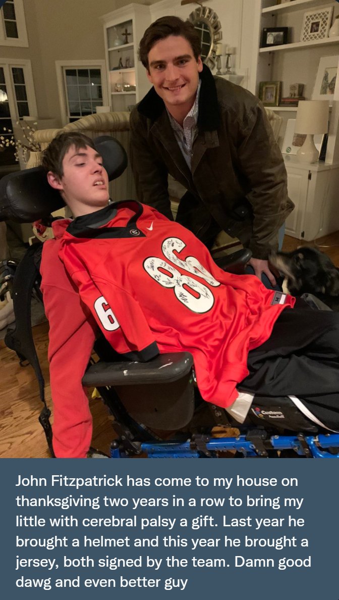 #Georgia's tight ends:
- Darnell Washington is a matchup nightmare
- Brock Bowers is the top tight end in the nation. 
- But starter John FitzPatrick is just as impressive on and off the field, a Damn Good Dawg

See this note, courtesy of <a href="/jack__sullivan1/">Jack Sullivan</a>: