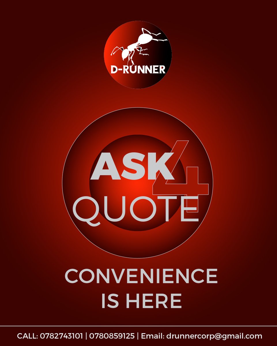 DRunnerCorp's tweet photo. Start your week with a review of our services. You need them? Make inquiries on +250780859125 or email us on drunnercorp@gmail.com. We shall be prompt with our feedback.
#drunnercares #ConvenienceIsHere #visitrwanda #RwOT https://t.co/SchmlT2TnF