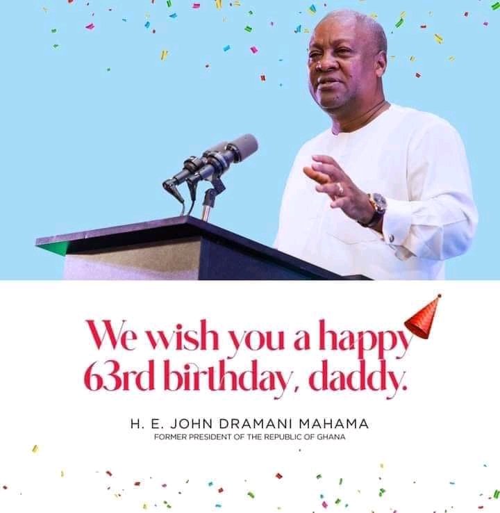 Happy birthday Mr John Dramani Mahama

May God continue to bless you for your good works. 