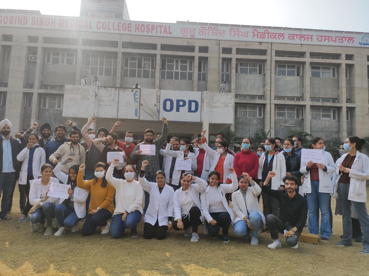 Resident Doctor Association Punjab GGSMCH FDK tweet media