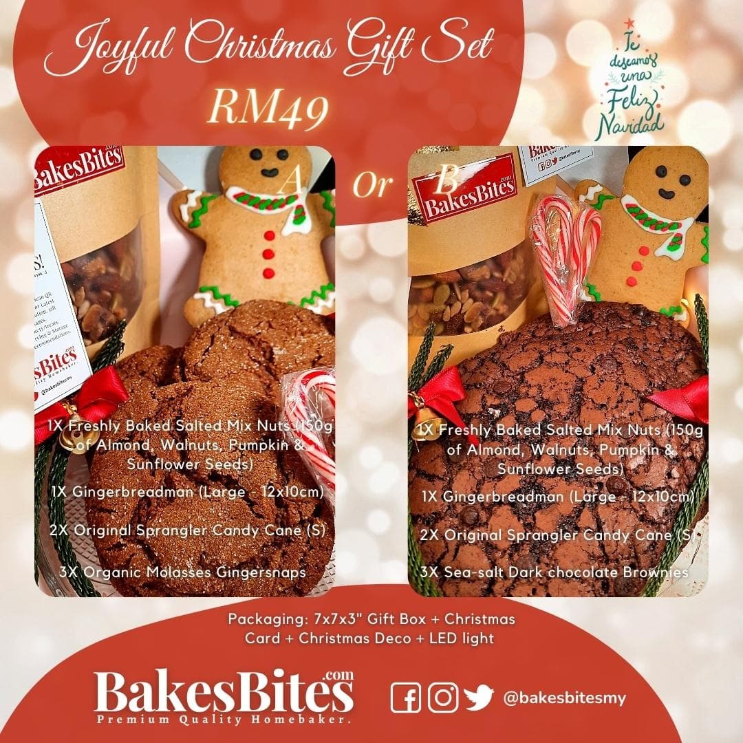 bakesbitesMY's tweet photo. 🎄🎁 Merry Christmas 🎀⛄

Here's our delightful gift packages to brighthen your festive season. 🎊🎉

📱📱📱For Inquiry/Order: https://t.co/Xi2xZ7TKFI 

🎁🎁🎁 'Joyful Christmas Gift Set' costs RM49 (worth RM55) https://t.co/uw8LsBfDG4