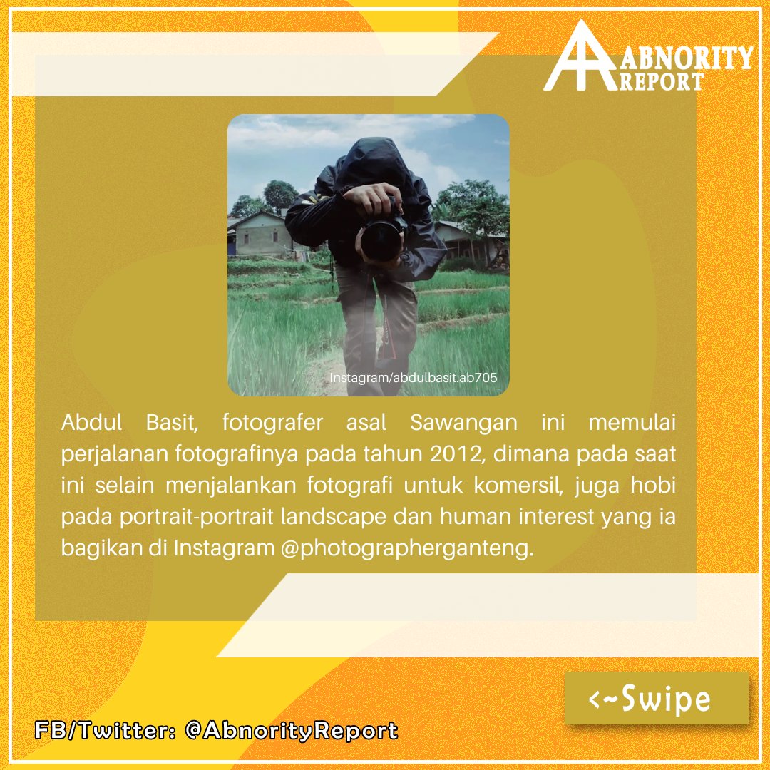 abnorityreport's tweet photo. “Kala Photo Bercerita” membawa Basit, fotografer asal Sawangan membawa cerita di setiap jepretannya.
Dari latar tempat “pasar” atau desa-desa di Indonesia, ia mengangkat kearifan-kearifan lokal yang masih dijaga oleh masyarakat lokal Indonesia. https://t.co/ZhOVmoA7Br