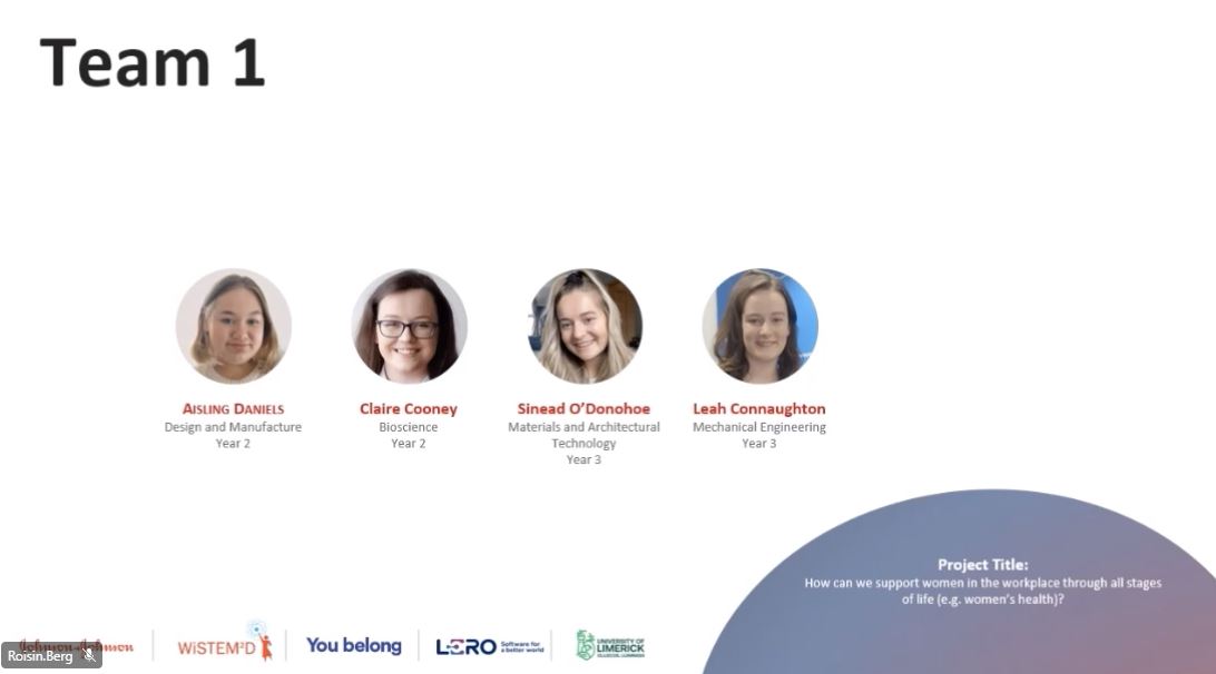 KeelinLeahy's tweet photo. Congratulations to the 16 female @UL #JnJ @ulwistem2d Award winning students, especially the two @SchoolOfEd_UL #LM094 Tech. Ed. students Maire Daly &amp; Sinead O'Donohoe #femalerepresentation #inspire #support  #STEMcareer #youbelong #WiSTEM2D #STEM https://t.co/zhGMtLxNxj