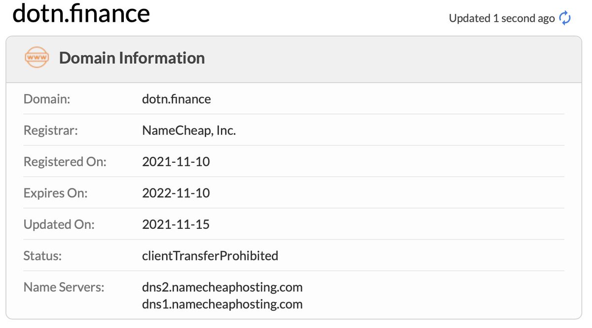 michalis_fr's tweet photo. Scam site selling worthless, non-existent tokens on BSC, abusing Polkadot brand.

dotn[.]finance

@Namecheap Please take it down https://t.co/dvLM94Ncio