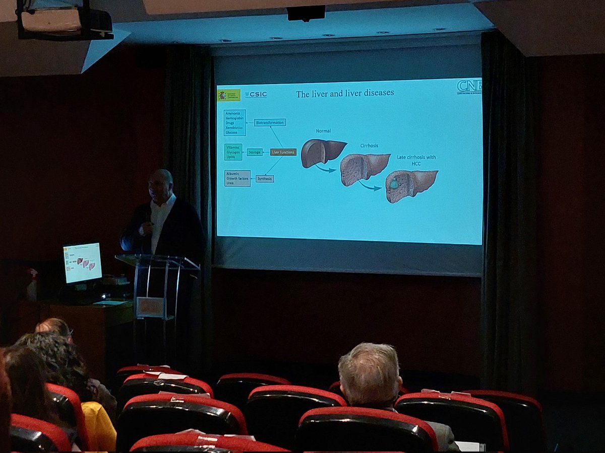 Proteomics_CNB's tweet photo. @fjcoriz "Entendiendo las enfermedades hepáticas a través de la lupa Proteómica " #BYP #ProteoRed @CNB_CSIC @CSIC @SaludISCIII https://t.co/hRYTc0gYqo