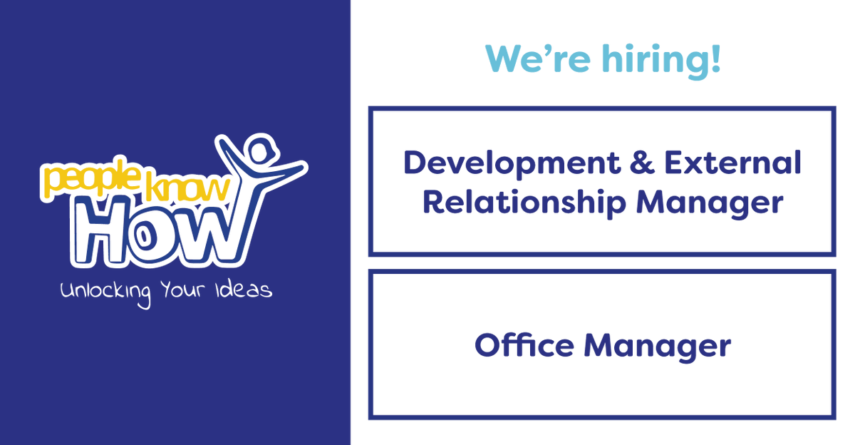 PKHinnovation's tweet image. We're hiring! Join our team as a Development &amp;amp; External Relationship Manager or Office Manager and support us to deliver the most productive and impactful difference to communities.

Apply today: peopleknowhow.org/work-with-us

#ApplyNow #EdinburghJobs #ThirdSectorJobs #CharityJobs