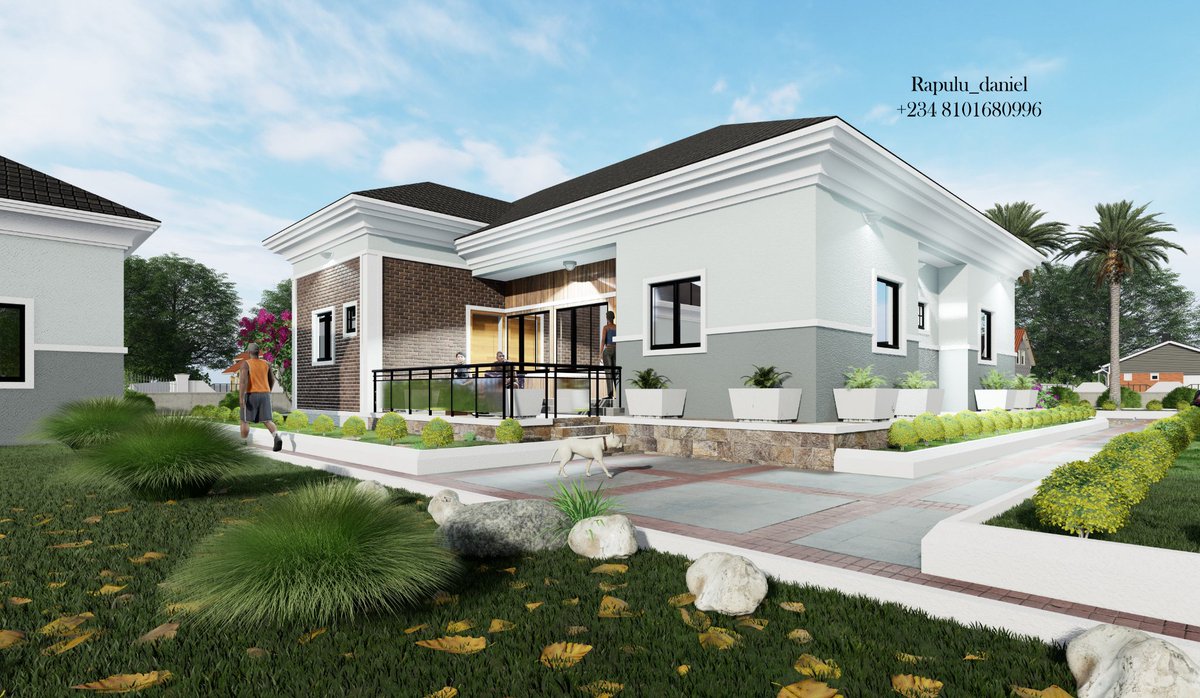 RapuluDaniel1's tweet photo. Four Bedroom Bungalow. 🏡👌

#architecture #architecturedesign #architect #bungalowdesign #homes #realestate #design #homedesign  #residential #visualization #9jaarchitects #4bedroom #africanhomes #revit2020 #lumion11pro #rendering #renderlovers https://t.co/S7WLIYwfTz