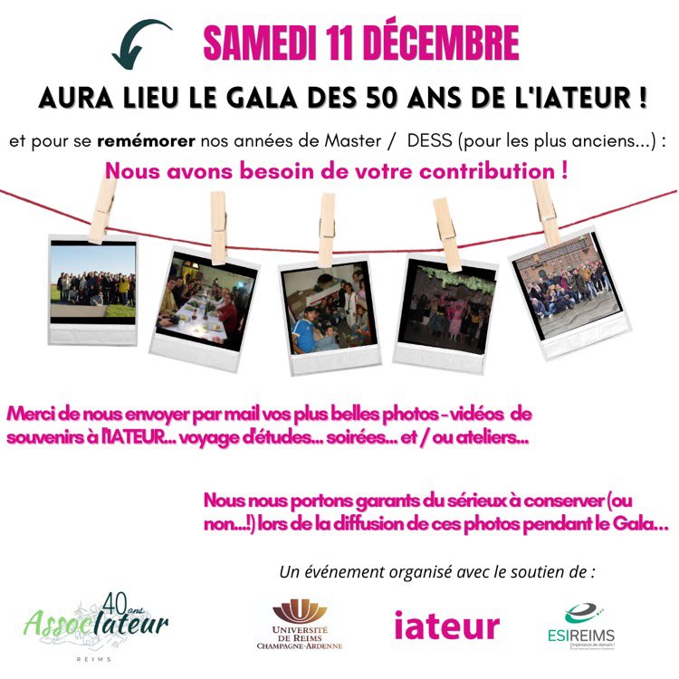 AssocIATEUR's tweet photo. À vos albums photos (et vidéos) ‼️ Si vous avez des souvenirs à @urbareims et que vous souhaitez les partager lors du gala, merci de nous les envoyer 📨 https://t.co/X2eNeSAaH6