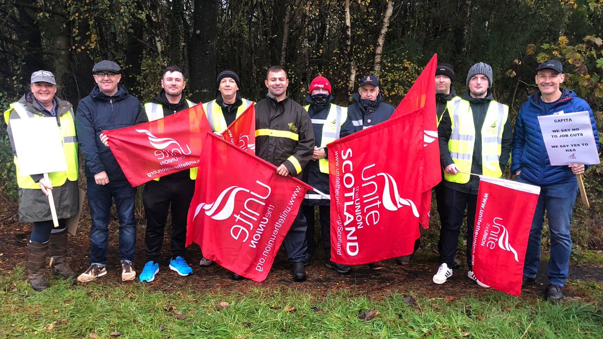 UniteSharon's tweet photo. We fully support our members on the Clyde who are taking industrial action against cuts to fire crews. We won't stand by whilst @Capita_CFR compromises safety as part of a cost saving exercise. We will ensure that our members have all the resources needed. #JobsPayConditions https://t.co/xUmDqaqoX1
