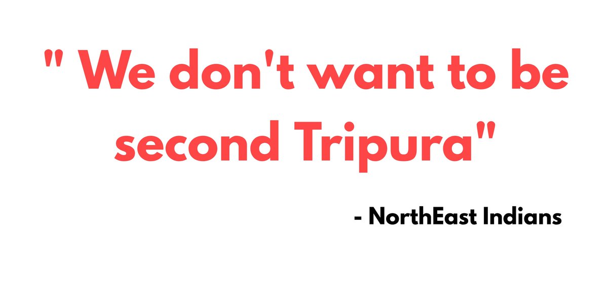 chongzakmedia's tweet photo. If you've ever been to NorthEast India. You must've heard this even once.
A state whch used to be Tripuri Majority became a Tripuri Minority state in just 7 decades. 1/3rd of land already lost.
A permanent solution is required.
#Tipraland #WewantGreatertipraland #GreaterTipraland https://t.co/ptgMMf84V0