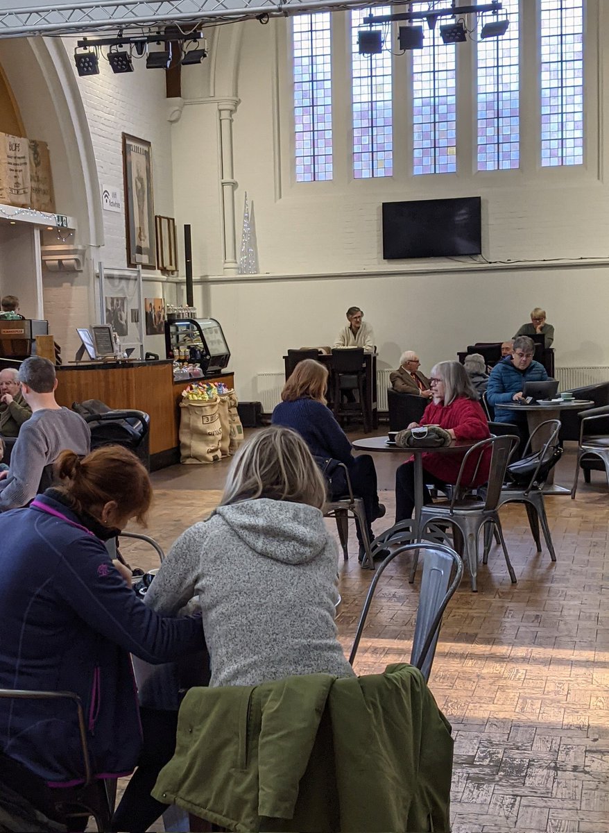 Lovely to see so many people taking the opportunity to visit the coffee shop today! 

As a reminder, our last day will be 11th December. We hope to see you before then to celebrate seven years of AllSaints 🎉

#coffeeshoplife #coffeeshop #coffeeandcake #coffee #communitysupport