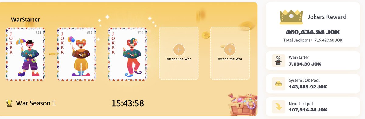 The JokerWar Started! No.28 Red Joker is the WarStarter!