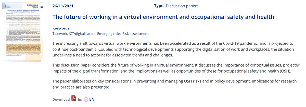 ADAPT_bulletin's tweet image. New #discussionpapers by @EU_OSHA on digitalization and OSH: osha.europa.eu/en/publication…