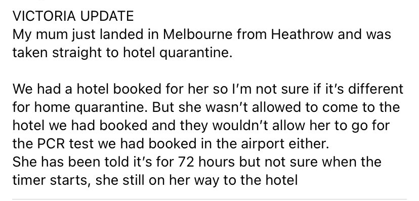 VarVnp's tweet photo. How can this be imposed without notice or announcement? Will they just drag arrivals like this? @ParentsFamily @abcnews @FoxNews @DanielAndrewsMP https://t.co/zSyAqbkM5S