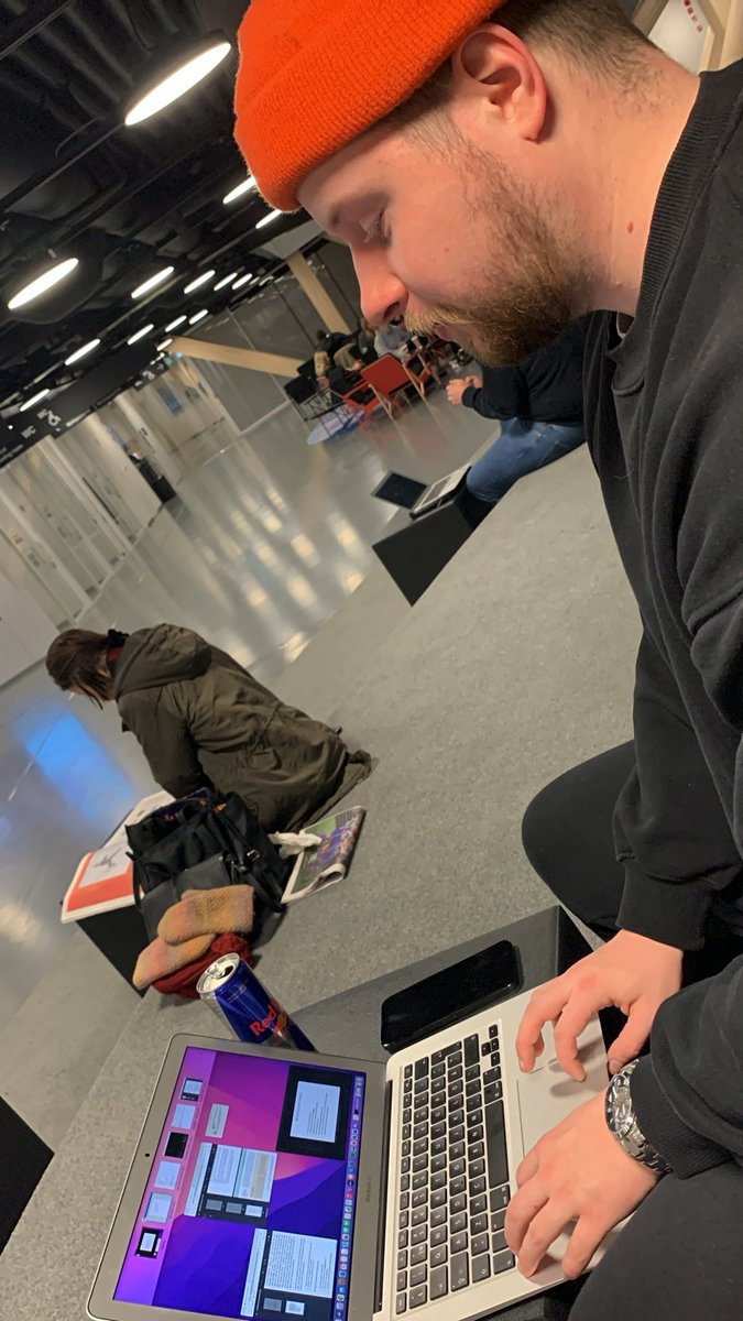 Grinding our group project with my dear colleague❤️ <a href="/MetropoliaBiz/">Metropolia Business School</a>