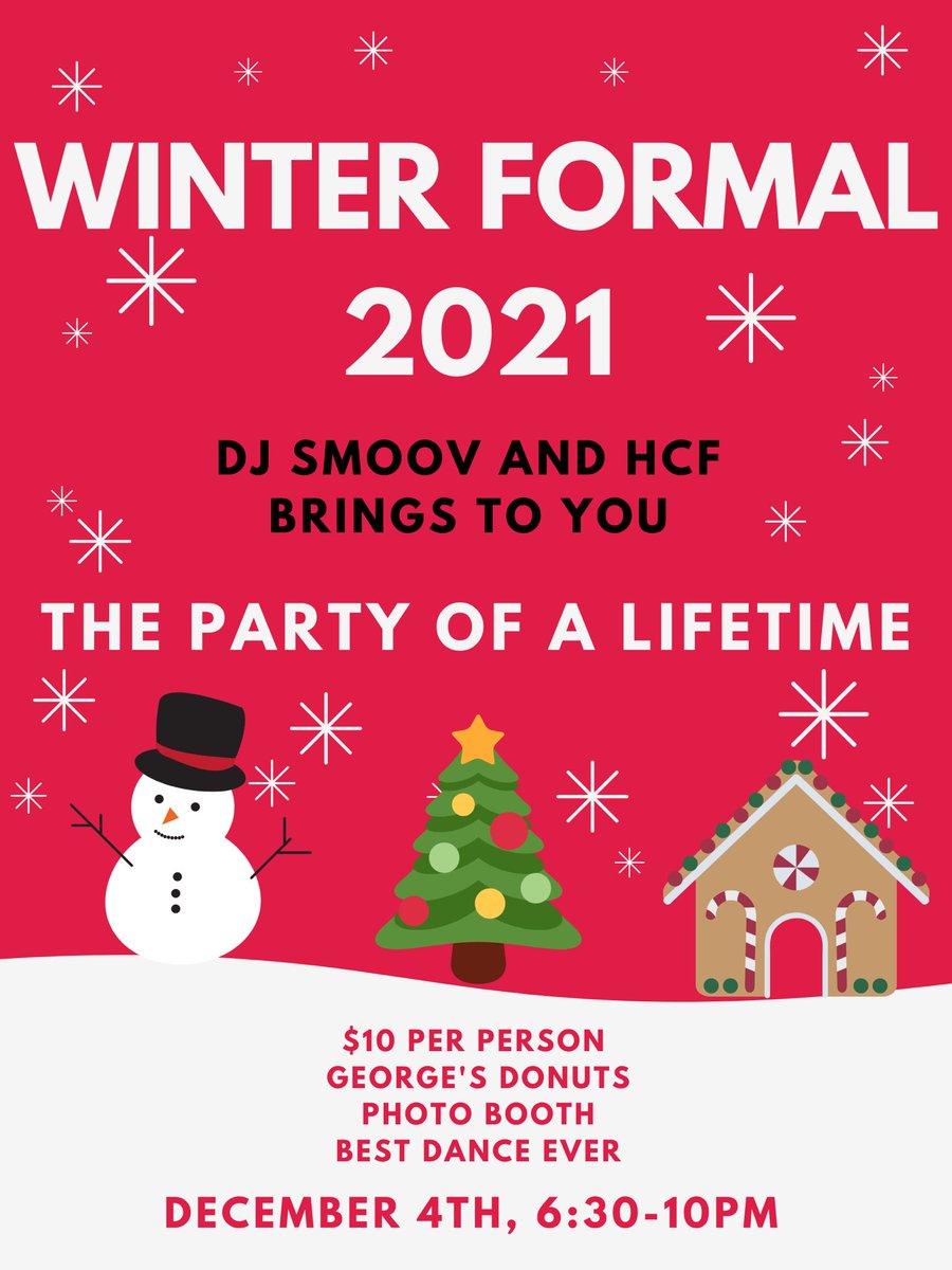 PARTY OF A LIFETIME!! This Saturday, December 4th from 6:30-10 pm, <a href="/dj_smoov/">DJ Smoov</a> and <a href="/Hc1st/">Hudson Comm 1st</a> bring to you winter formal 2021!! You’ll want to be there HHS! Don’t miss out! <a href="/Zustin18/">Marc Zustin</a> BOOM💥
