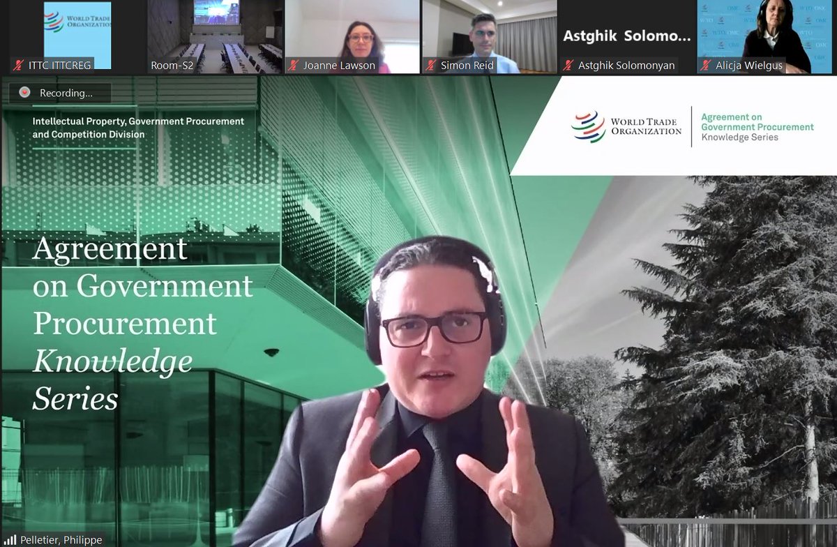wto's tweet photo. 🎥Watch the 26 November event presenting the various aspects of the negotiations to accede to the WTO's plurilateral Government Procurement Agreement (GPA)👉https://t.co/cNdSoAEDp0

Learn about the "GPA Knowledge Series" events here 👉 https://t.co/O0iY51bJ9b

#WTOGPA https://t.co/5SHiMbjRSw