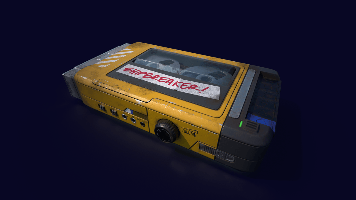 ShipbreakerGame's tweet photo. Someone made a 3D modeled Shipbreaker OST cassette, and it looks amazing!

Thank you ChantNational on Discord 💛 https://t.co/lvaPj1py4s