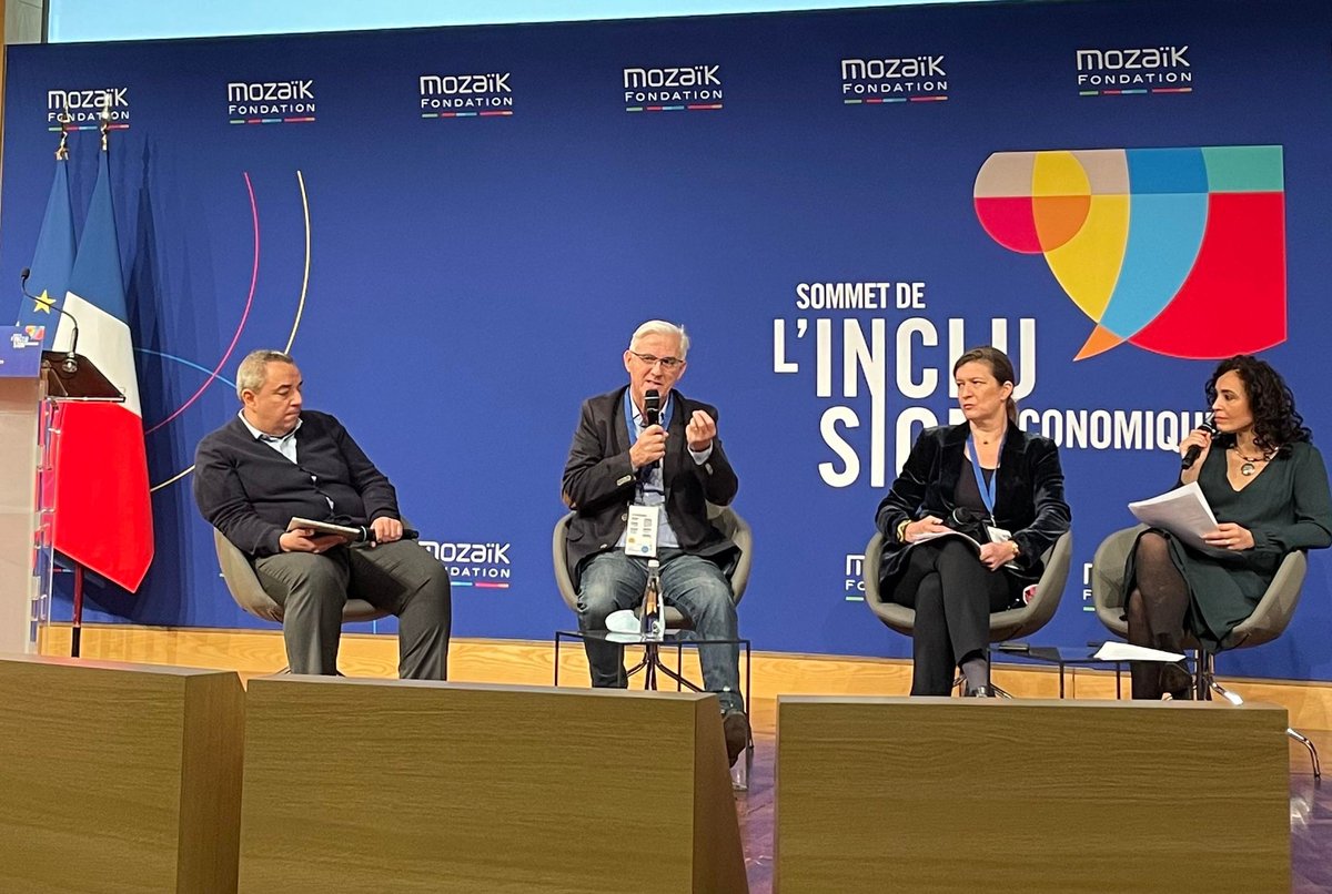 SommetInclusion's tweet photo. L'#inclusionéconomique il faut l'encourager parce que ça marche 🙌 ! L'échelon managérial et son accompagnement est clé pour @Pmargouarch de la @FDJ. Il faut mettre en place des actions de fond sans céder à la pression de l'urgence du quotidien #SommetInclusionEconomique https://t.co/L4hTsd6070