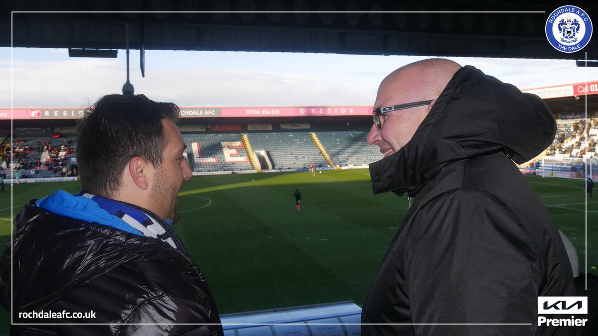 officiallydale's tweet photo. Dale fan @TaylorFlood16 made the journey from his home in Arizona to Rochdale last week, to take in our games against Stevenage &amp; Exeter City 👏

It was the first time he'd visited the @CrownOil Arena 🏟️

We hope you enjoyed your trip, Taylor! 💙

#RAFC https://t.co/zPXcYHDlWn