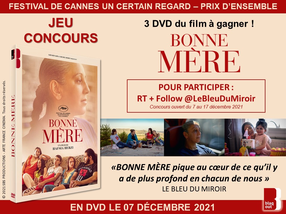 #Concours : À l'occasion de la sortie demain (7 décembre) en DVD de #BonneMère d'Hafsia Herzi, on vous offre vos exemplaires du film 📀 en partenariat avec @BlaqOut_ 👉 Pour jouer : RT+Follow @LeBleuduMiroir lebleudumiroir.fr/critique-bonne…