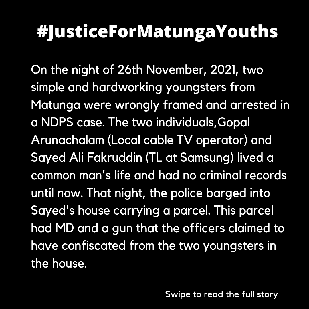 Sadik24792's tweet photo. Why should the middle class always suffer? 
My brother, Sayed and his friend, Gopal are both innocent and are wrongly framed. 
We want #JusticeForMatungaYouths, join us and be our voice.

@CMOMaharashtra
@CPMumbaiPolice
@MumbaiPolice @DGPMaharashtra @fayedsouza @BDUTT https://t.co/lLj0RQcEbj