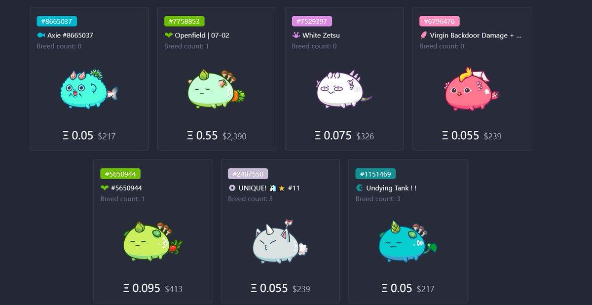 👉Give away!!👈
Do you like Axies? Hahaa, I'll pick 3 of you to send my Axies, one Axie a head.

To enter:
1.Follow @Larry_Lawliet 
2. Like, RT and tag 3 friends who will like it in your opinion.

3 winners will be picked just in 24 hours.

Good luck!!
👊🥳🙉🦍🌈💥🔥