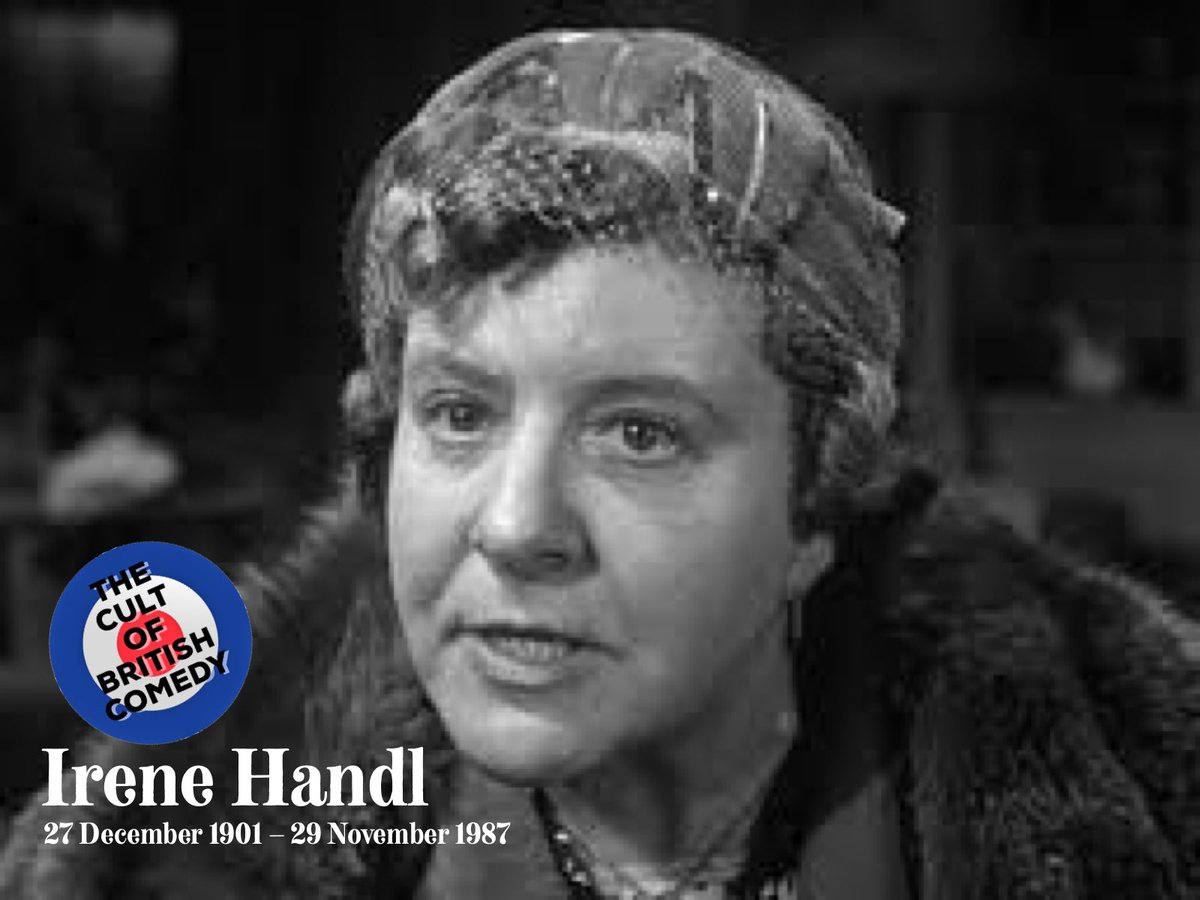 CultOfBritCom's tweet photo. Remembering the late #IreneHandl who died on this day in 1987

#TheItalianJob #MetalMickey 🤖 
#HeavensAbove #TheRebel #CarryOnNurse #CarryOnConstable 
#ConfessionsOfADrivingInstructor 
#InSicknessAndInHealth #BriefEncounter #GasBags #SchoolForScoundrels https://t.co/PM9eEtM4YF
