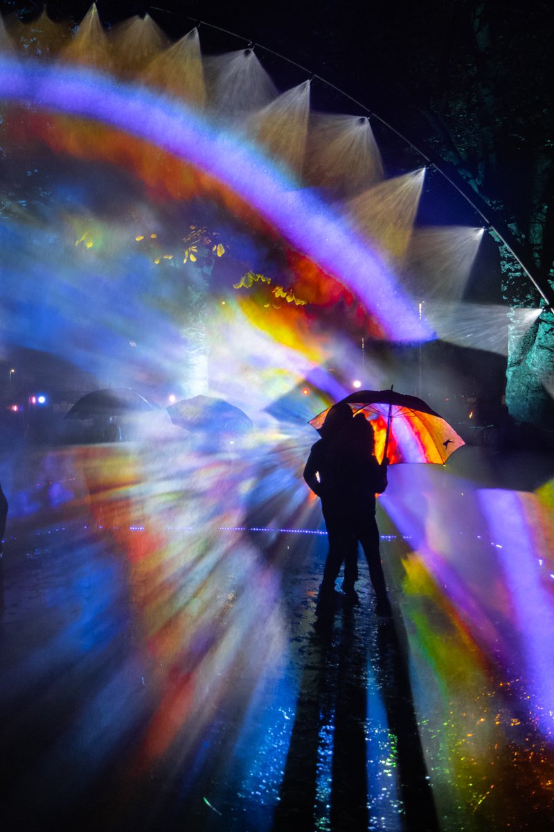 Probably not the only person to find ‘Rainbow in the Dark’ by Benjamin Clegg &amp; Mandala Creative as a personal highlight to We Shine festival in #Portsmouth by <a href="/PortsCreates/">Portsmouth Creates</a> , anyone else walk through the rainbow? 🌈☔️