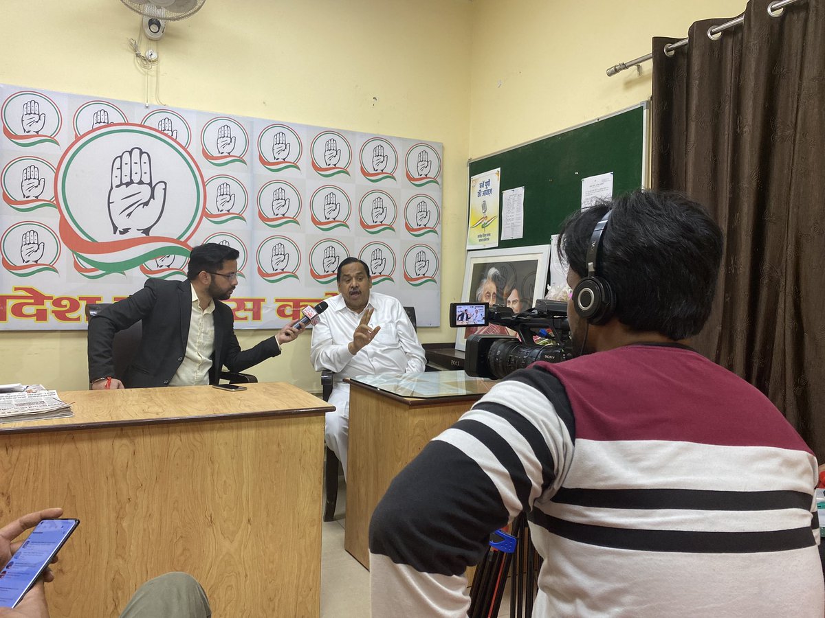 Interview with <a href="/NewsNwi/">News World India</a> at <a href="/upccmedia/">UPCC Communications</a> <a href="/INCUttarPradesh/">UP Congress</a> office Lucknow