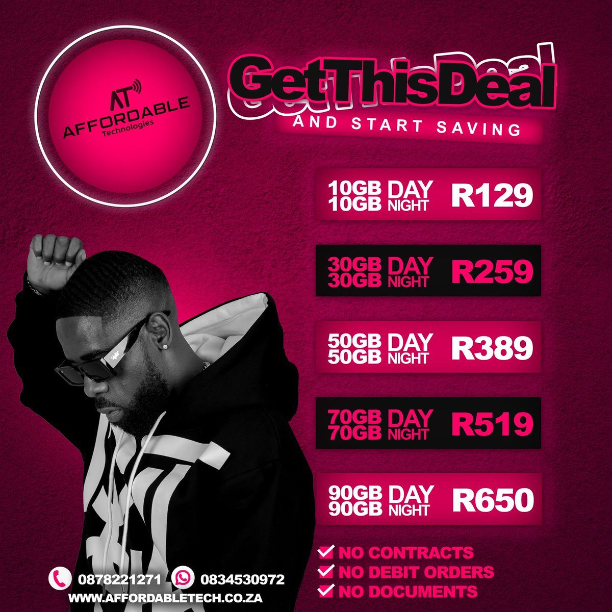 AffordableTech5's tweet photo. Don't be without Data Bundles, Get connected for less📲
NO https://t.co/zmz0Pzq4tS Debit Orders!! No Documents Required!!

If you would like to Purchase Click on the Link Below
Whatsapp App Link🙂👇👇🙂
https://t.co/efXRfha0FR
Whatsapp line:0834530972 https://t.co/Qn35D9gF8k